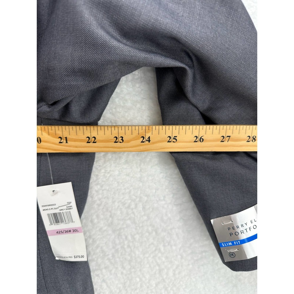 Perry Ellis Mens Slim-Fit Comfort Stretch Suit Jacket 42S - Picture 8 of 8